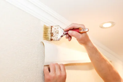 Pose de papier peint à Bosville — revêtements muraux et toiles de verre